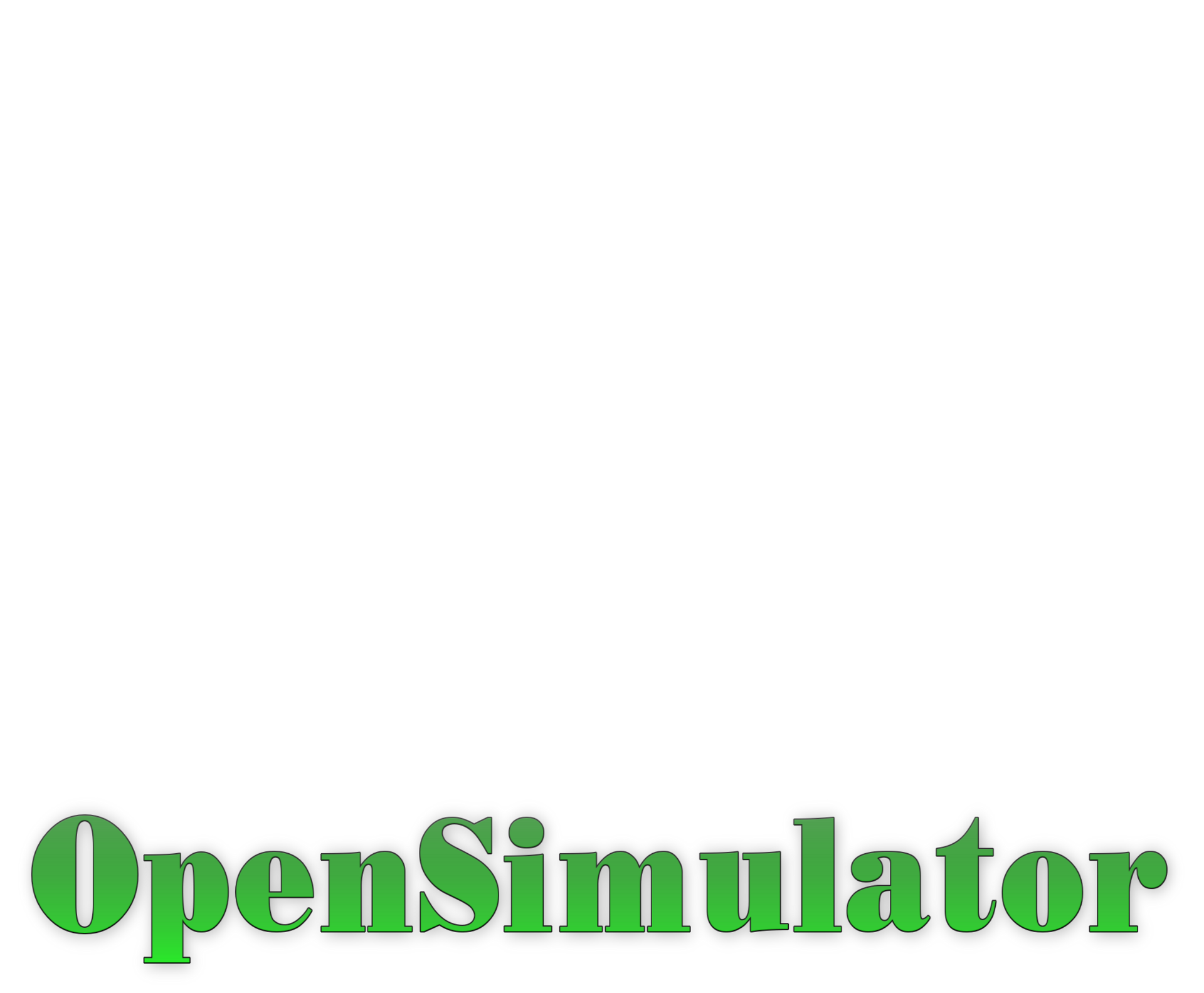 The official OpenSimulator Logo in high-resolution, featuring the distinctive stylized text branding.